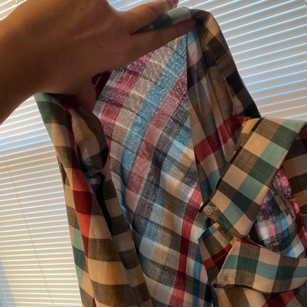 Bud Berma Weekender Plaid Long Sleeve Button Down Dress Shirt Size XL - Picture 12 of 12